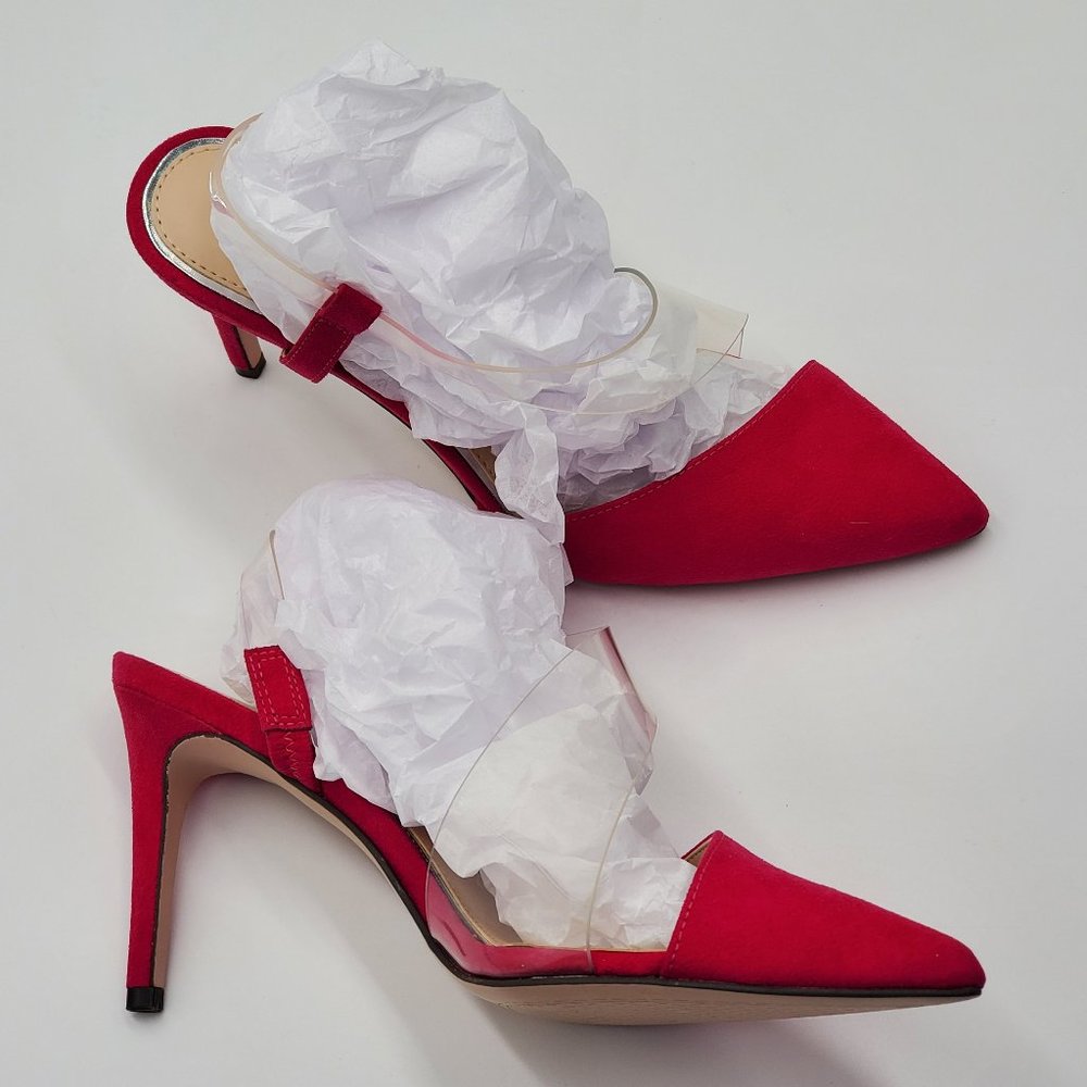 Jessica Simpson Magenta Sling Back Heels - Picture 13 of 17